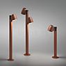 Bover Nut Borne lumineuse LED 2 foyers terracotta - 90 cm