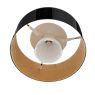 Bruck Cantara Ceiling Light LED black/gold - 30 cm - 2.700 k - The light source is encircled by two lamp shades.