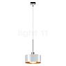 Bruck Cantara Hanglamp voor Duolare Track chroom glimmend/glas wit/goud - 19 cm