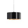 Bruck Cantara Pendant Light LED chrome glossy/glass black/gold - 30 cm - The Cantara by Bruck is a symbol of sophisticated style in the dining area.