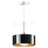 Bruck Cantara Pendant Light LED chrome glossy/glass black/gold - 30 cm , discontinued product