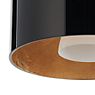 Bruck Cantara Suspension LED chrome brillant/verre noir/doré - 30 cm - Le diffuseur intérieur donne à la lumière une note de délicatesse, produisant un éclairage très cosy.