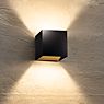 Bruck Cranny Wall Light LED black/gold - 2,700 K application picture