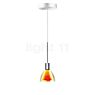 Bruck Silva Hanglamp LED lage spanning chroom glimmend/glas geel/oranje - 11 cm