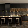 Bruck Silva Pendant Light for Duolare Track - ø11 cm chrome glossy, glass clear/opal application picture