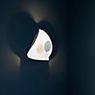 Catellani & Smith Lederam Manta CWS1 Lampada da soffitto/parete LED disco bianco, asta satinata, paralume bianco/dorato