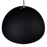 Catellani & Smith Stchu-Moon 02 Pendant Light LED black/copper - ø100 cm - The outer surface of the pendant light that is kept in a discreet black colour forms an excellent contrast to the richly ornamented inner surface.