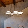 DCW In the Air Chandelier 6 lamps opal application picture