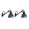 DCW Lampe Gras No 104 set of 2 black/blue - with switch