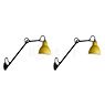 DCW Lampe Gras No 122 set of 2 black/yellow - without switch