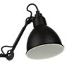 DCW Lampe Gras No 203 Applique noire chrome - L'abat-jour inclinable réfléchit la lumière en douceur dans la direction voulue.