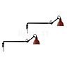 DCW Lampe Gras No 203 set of 2 black/red - without switch