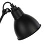 DCW Lampe Gras No 204, set de 2 negro/negro - 20 cm - sin botón - El cabezal de la lámpara de pared se puede orientar a medida.