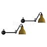 DCW Lampe Gras No 204 set of 2 black/yellow - 40 cm - without switch