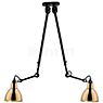 DCW Lampe Gras No 302 Double Pendel messing