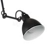 DCW Lampe Gras No 302 L Suspension noir - Dans l'abat-jour se trouve une douille E27 qui peut mettre en fonction une ampoule halogène comme une LED.