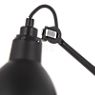 DCW Lampe Gras No 304 Applique noire cuivre brut - Une articulation à bielle à la tête de lampe permet l'orientation de l'abat-jour dans la direction voulue.