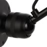DCW Lampe Gras No 304 CA Applique noire cuivre brut - Une articulation à rotule offre la possibilité au bras de la Lampe Gras d'être orienté librement.