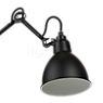DCW Lampe Gras No 304 L 60, lámpara de pared negra blanco/cobre - La pantalla refleja la luz en la dirección deseada.