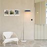 DCW Mezzaluna Floor Lamp LED blue application picture