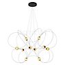 DCW Munari Chandelier LED 10 lamps black - pre-mounted