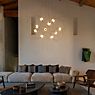 DCW Munari Chandelier LED 10 lamps black - pre-mounted application picture