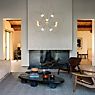 DCW Munari Chandelier LED 10 lamps black - pre-mounted application picture