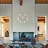 DCW Munari Chandelier LED 10 lamps black - pre-mounted application picture