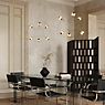 DCW Munari Chandelier LED 6 lamps gold - pre-mounted application picture