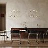 DCW Munari Chandelier LED 6 lamps gold - pre-mounted application picture