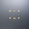 DCW Munari Chandelier LED 6 lamps gold - unmounted