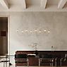 DCW Munari Chandelier LED 8 lamps gold - pre-mounted application picture