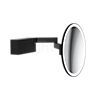 Decor Walther Vision R Wall-Mounted Cosmetic Mirror LED black matt - enlargement 5-fold