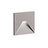 Delta Light Logic Mini Recessed Wall Light LED rectangular aluminium grey - incl. ballasts