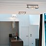 Delta Light Rand Plafonnier LED 3 foyers gris aluminium - produit en situation