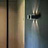 Delta Light Vision Outdoor, lámpara de pared LED gris aluminio - ejemplo de uso previsto