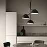 Design for the People Tullio Suspension 3 foyers noir - produit en situation