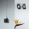 Fabbian Cubetto, lámpara de techo/pared pivotante negro - gu10 - ejemplo de uso previsto