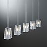 Fabbian Vicky Pendant Light 5 lamps clear