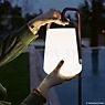 Fermob Balad, lámpara de pie LED antracita - 25 cm - con piqueta - ejemplo de uso previsto