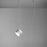 Flos Aim Small Sospensione LED silber , Auslaufartikel