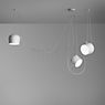 Flos Aim Sospensione LED 3-lichts zwart/wit/zilver , uitloopartikelen