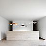 Flos Almendra Linear S3 Hanglamp LED 3-lichts antraciet productafbeelding