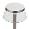 Flos Bon Jour Unplugged Battery Light LED body chrome glossy/crown amber - The lampshade, or rather the "crown" is available in many different variants and can be exchanged if desired.