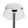 Flos Bon Jour Unplugged Battery Light LED body chrome glossy/without crown - The lampshade reflects the emitted light downwards.