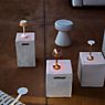 Flos Bon Jour Unplugged Battery Light LED body copper/crown red , discontinued product application picture