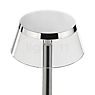 Flos Bon Jour Unplugged Lampada ricaricabile LED corpo bianco/corona trasparente - Questa lampada da tavolo è coperta verso l'alto, in modo che la luce venga riflessa verso il basso.