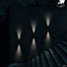 Flos Flauta Riga Lampada da parete LED Outdoor antracite - 50 cm - immagine di applicazione