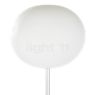 Flos Glo-Ball Floor Lamp aluminium grey - ø45 cm - 185 cm - The shade is made of satin-finished hand-blown glass.