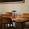 Flos Gustave Battery Light LED brown glossy application picture